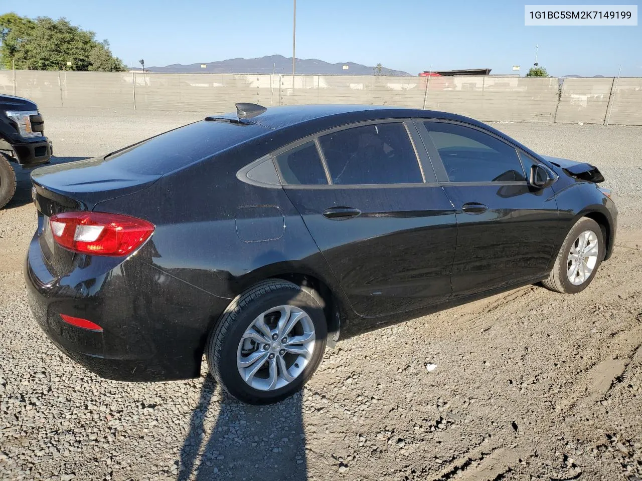 2019 Chevrolet Cruze Ls VIN: 1G1BC5SM2K7149199 Lot: 74051844