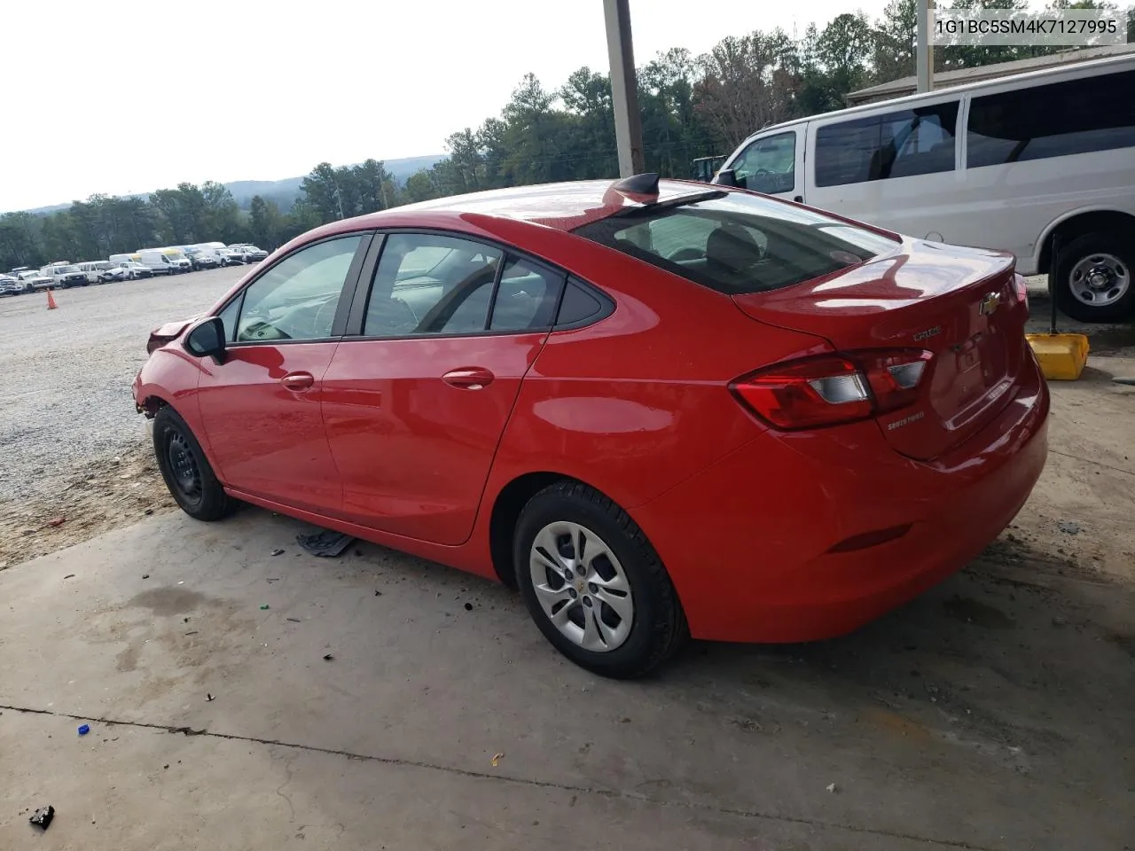 2019 Chevrolet Cruze Ls VIN: 1G1BC5SM4K7127995 Lot: 74367394