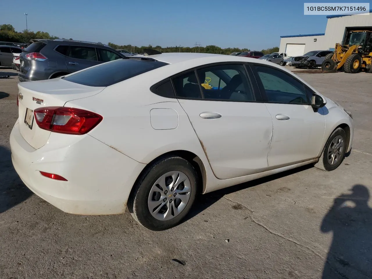 2019 Chevrolet Cruze Ls VIN: 1G1BC5SM7K7151496 Lot: 74545344