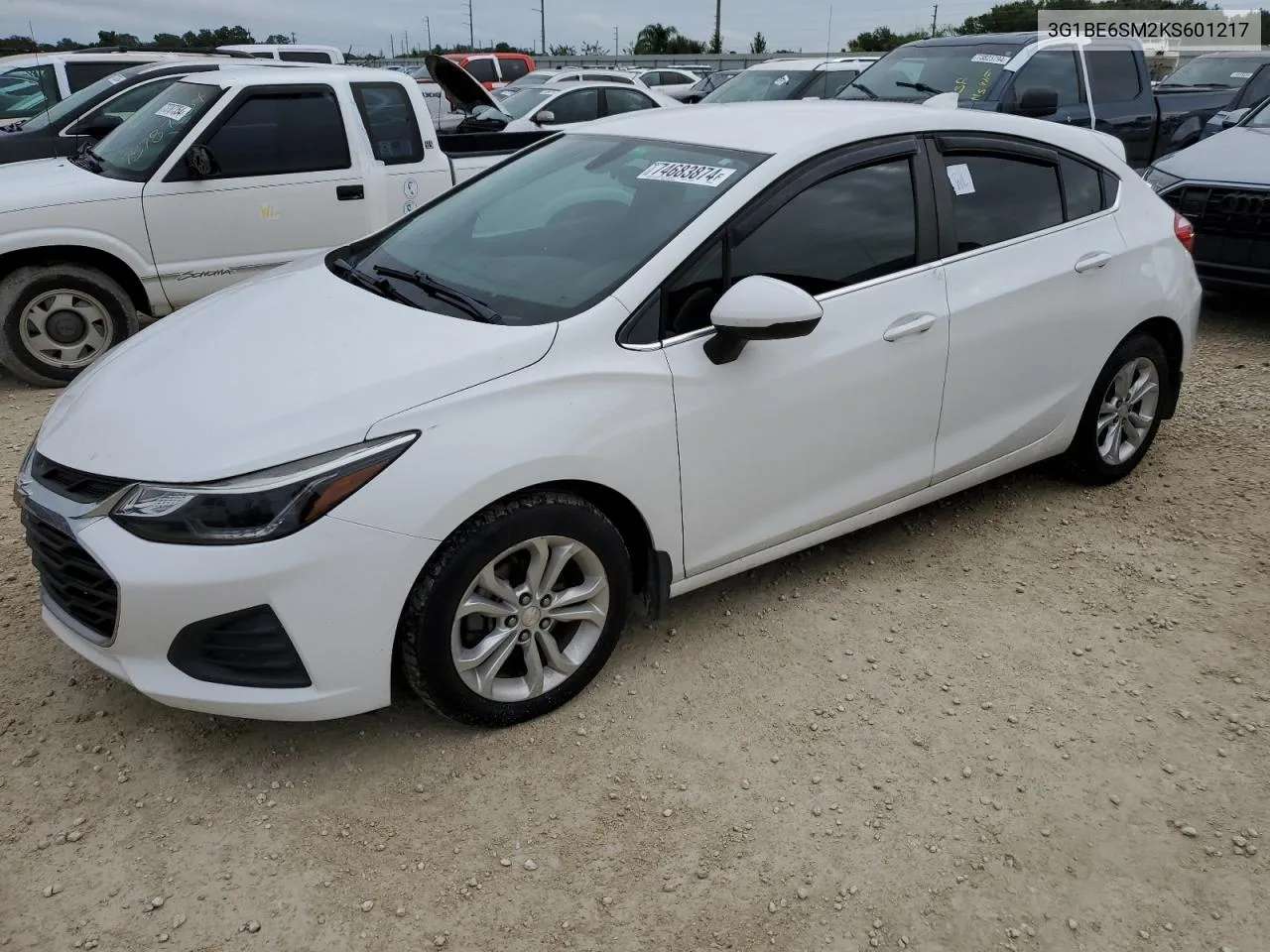 2019 Chevrolet Cruze Lt VIN: 3G1BE6SM2KS601217 Lot: 74683874