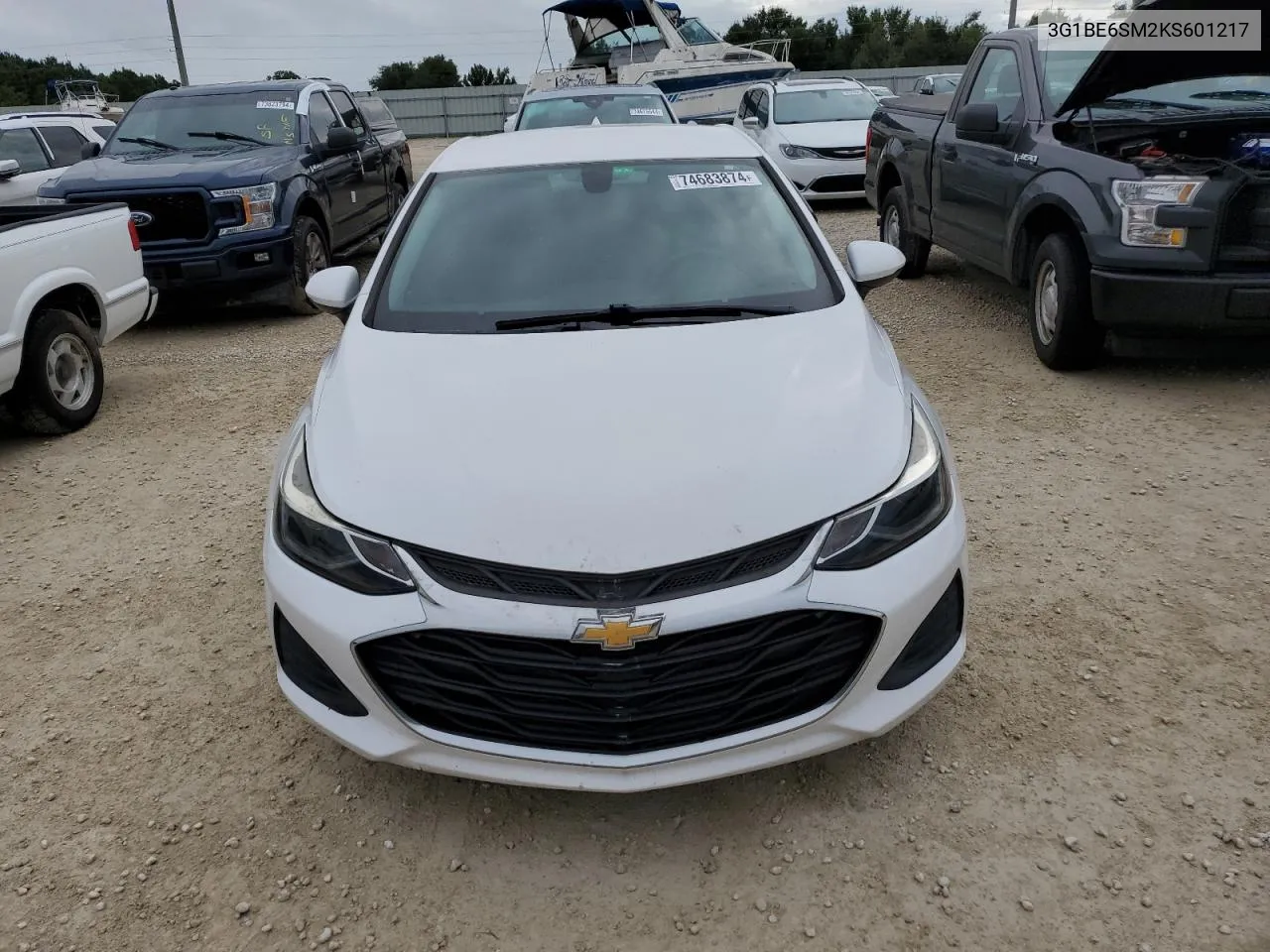 2019 Chevrolet Cruze Lt VIN: 3G1BE6SM2KS601217 Lot: 74683874