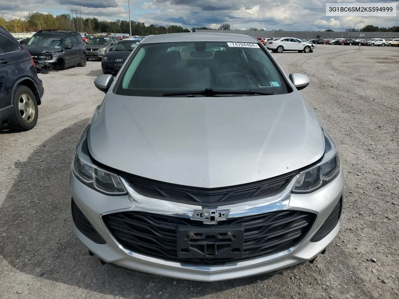 2019 Chevrolet Cruze Ls VIN: 3G1BC6SM2KS594999 Lot: 74704404