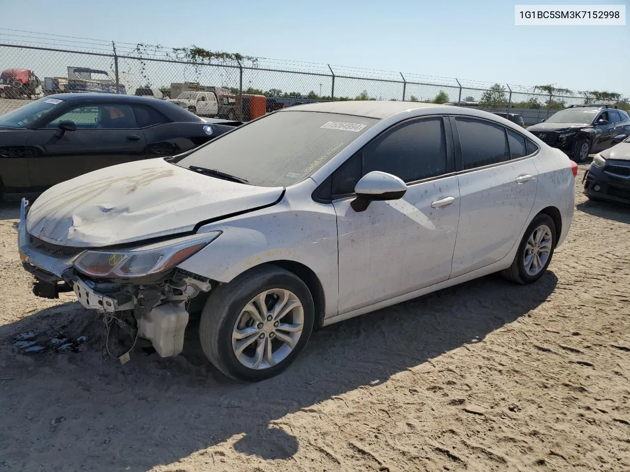 2019 Chevrolet Cruze Ls VIN: 1G1BC5SM3K7152998 Lot: 75264994