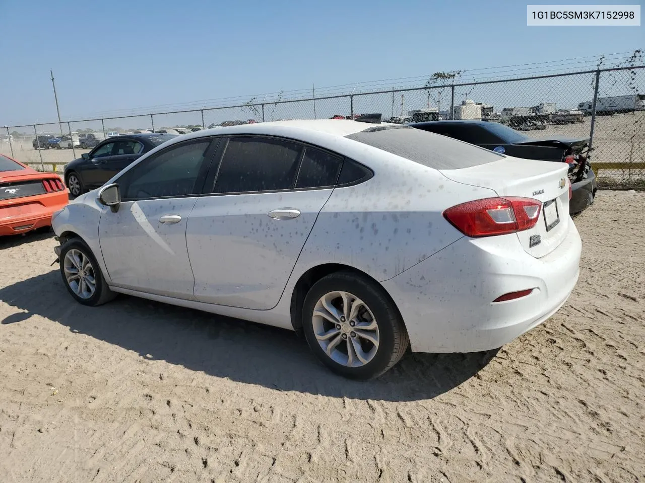 2019 Chevrolet Cruze Ls VIN: 1G1BC5SM3K7152998 Lot: 75264994