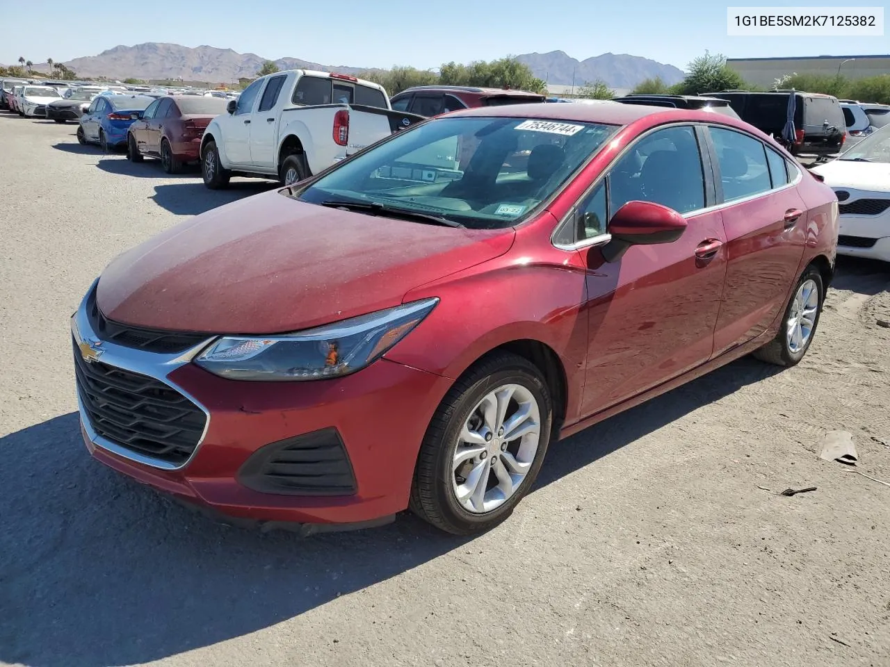 2019 Chevrolet Cruze Lt VIN: 1G1BE5SM2K7125382 Lot: 75346744