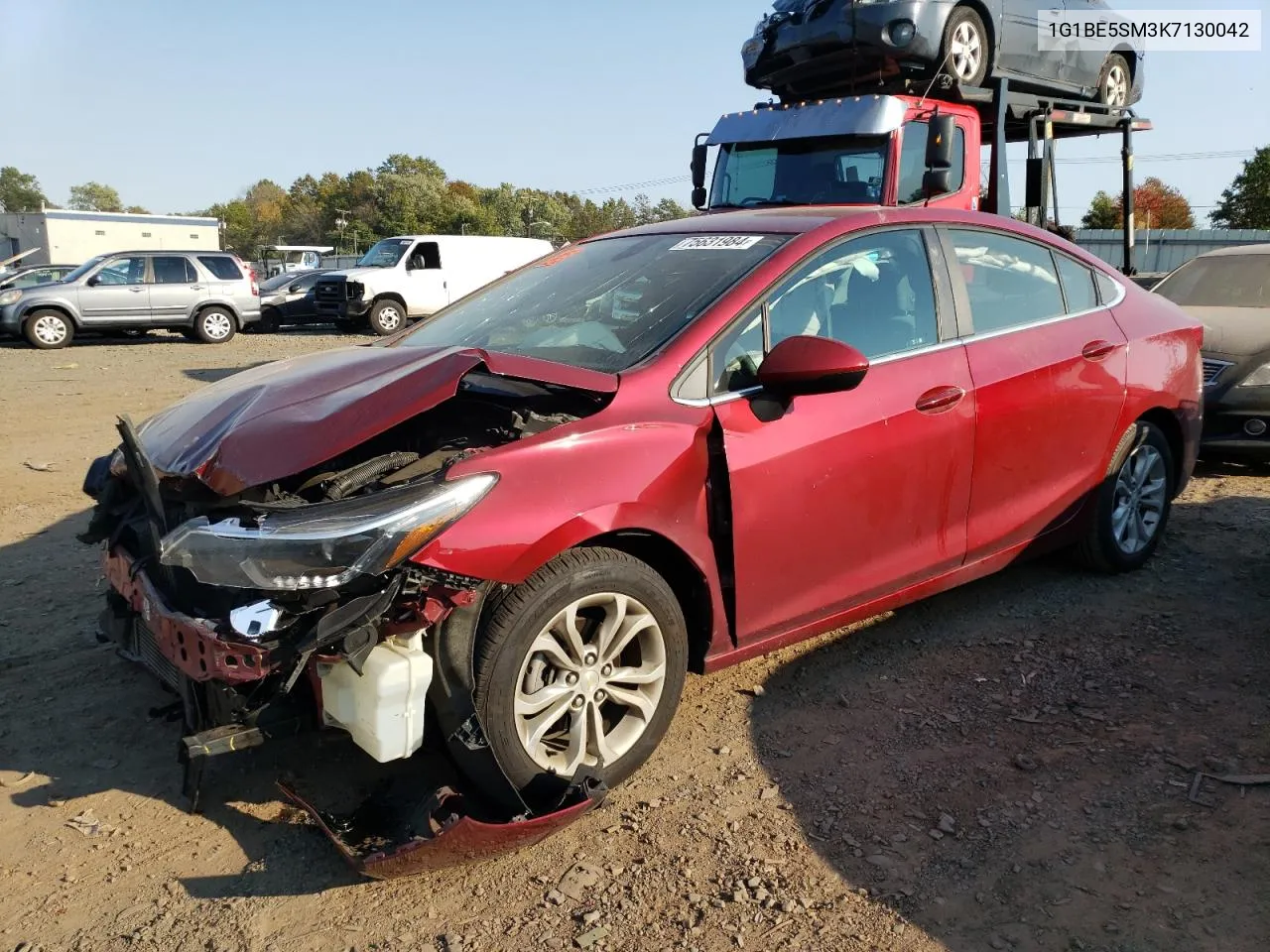 2019 Chevrolet Cruze Lt VIN: 1G1BE5SM3K7130042 Lot: 75631984