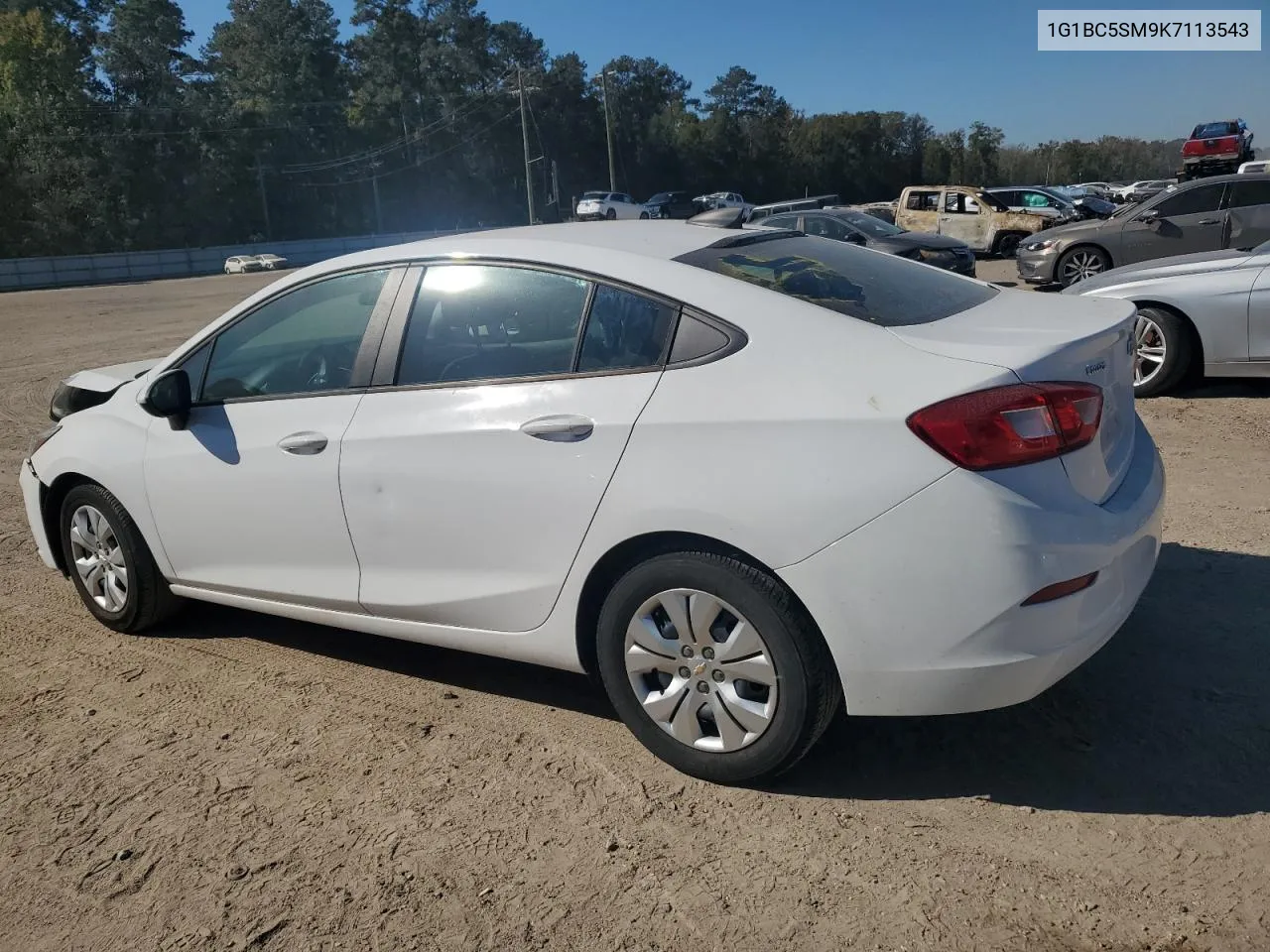 2019 Chevrolet Cruze Ls VIN: 1G1BC5SM9K7113543 Lot: 75954774