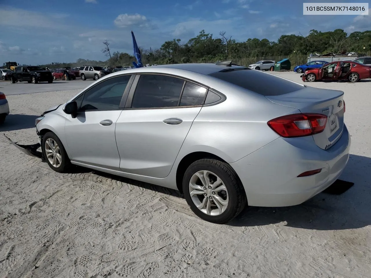 2019 Chevrolet Cruze Ls VIN: 1G1BC5SM7K7148016 Lot: 75963544