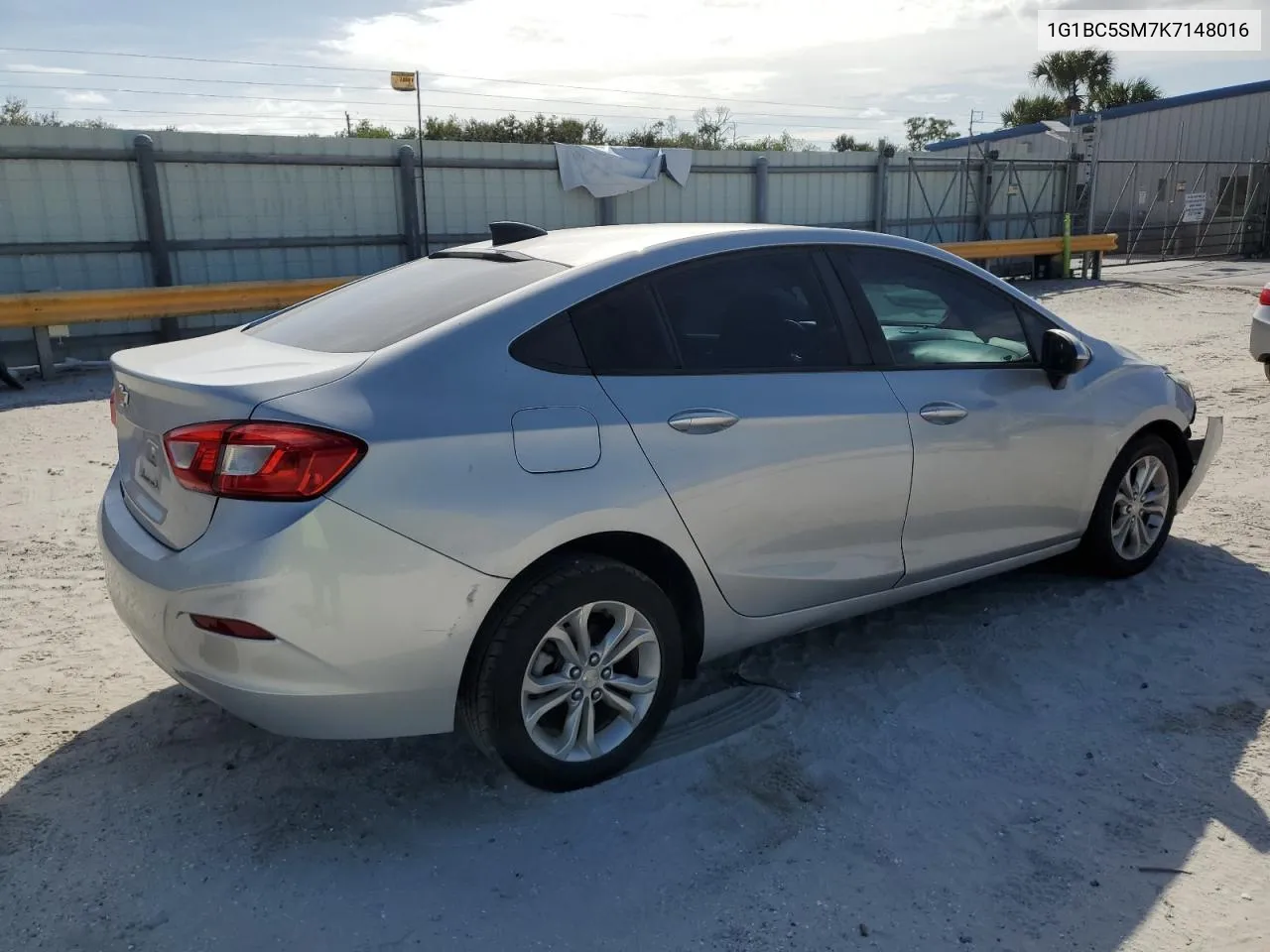 2019 Chevrolet Cruze Ls VIN: 1G1BC5SM7K7148016 Lot: 75963544