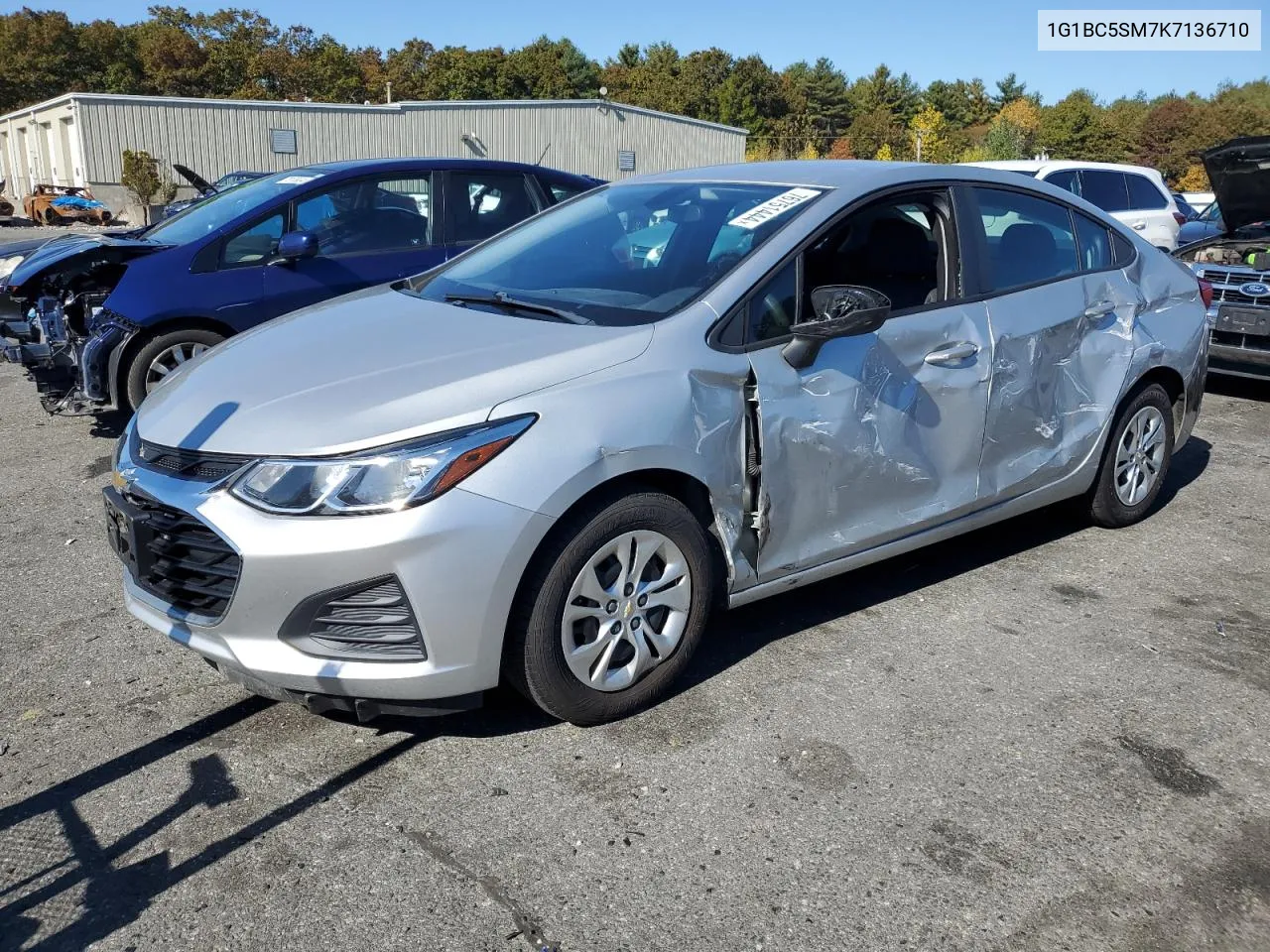 2019 Chevrolet Cruze Ls VIN: 1G1BC5SM7K7136710 Lot: 76751444