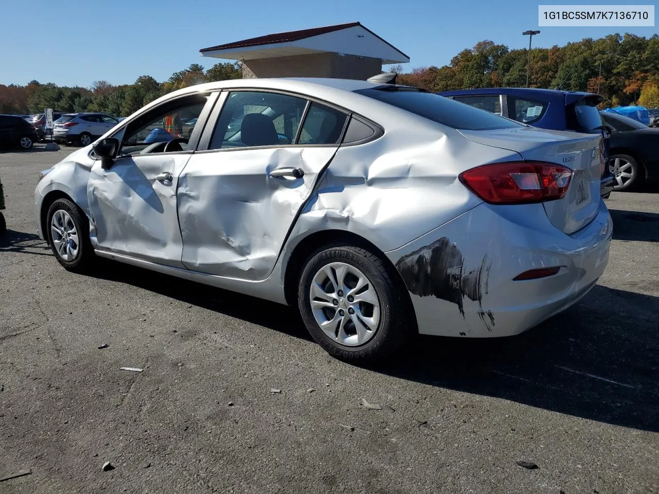 2019 Chevrolet Cruze Ls VIN: 1G1BC5SM7K7136710 Lot: 76751444