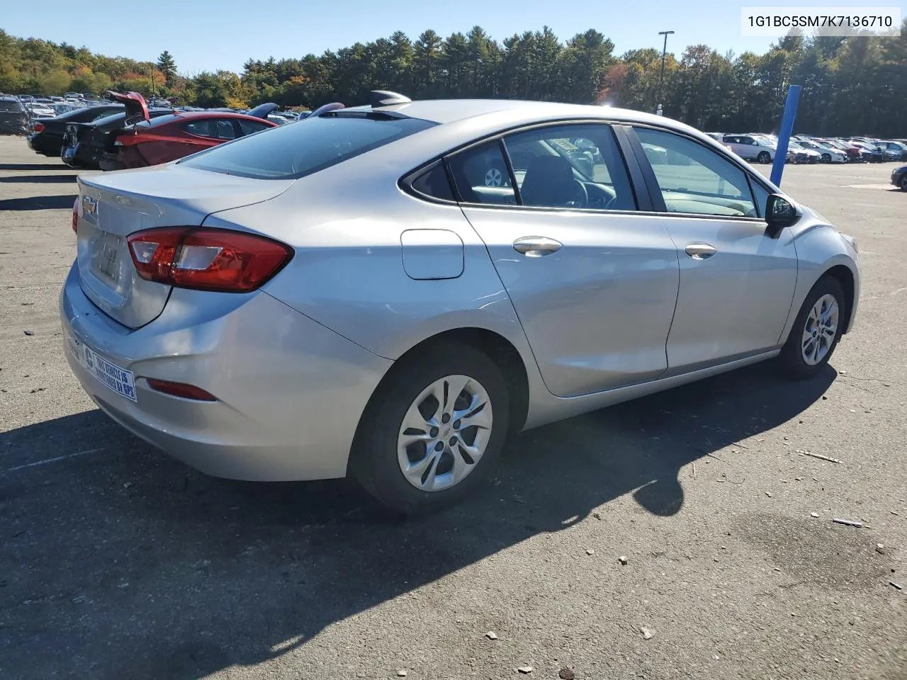 2019 Chevrolet Cruze Ls VIN: 1G1BC5SM7K7136710 Lot: 76751444