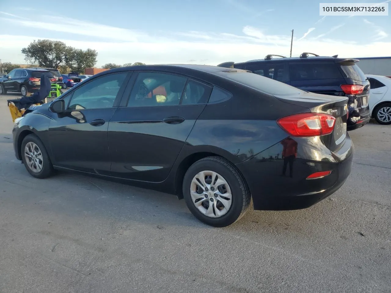 2019 Chevrolet Cruze Ls VIN: 1G1BC5SM3K7132265 Lot: 76820454