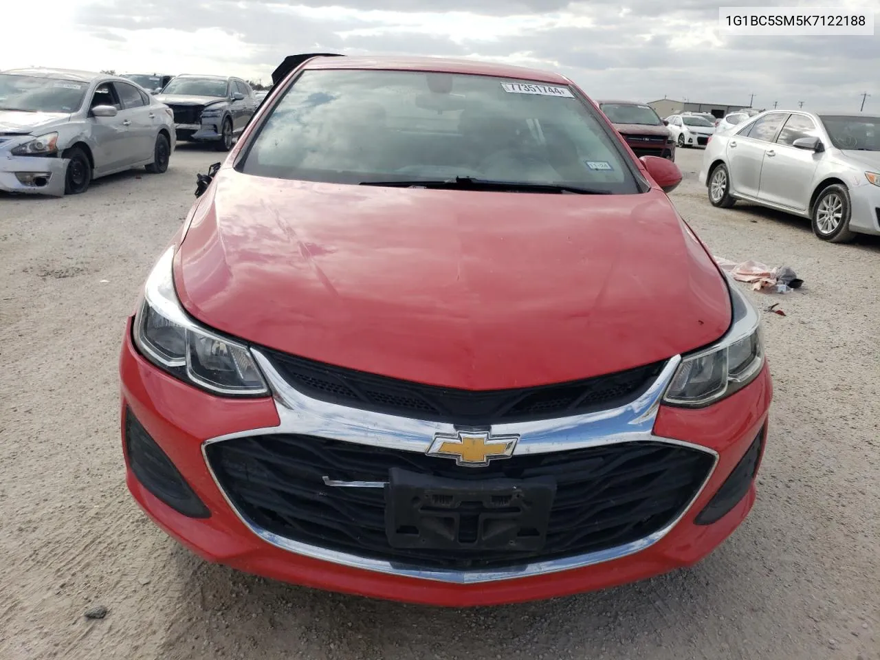 2019 Chevrolet Cruze Ls VIN: 1G1BC5SM5K7122188 Lot: 77351744