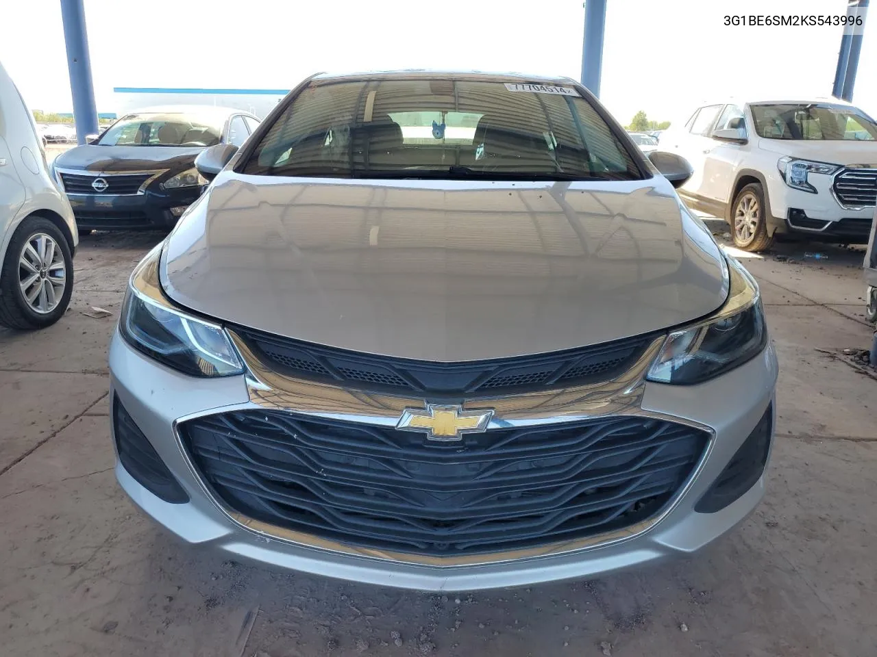 2019 Chevrolet Cruze Lt VIN: 3G1BE6SM2KS543996 Lot: 77704514