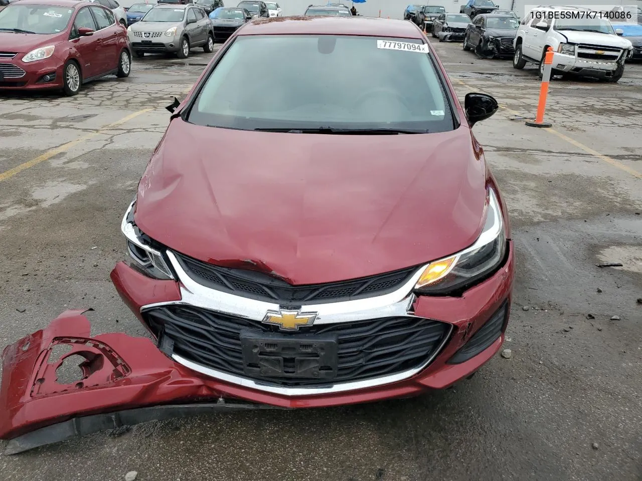 2019 Chevrolet Cruze Lt VIN: 1G1BE5SM7K7140086 Lot: 77797094