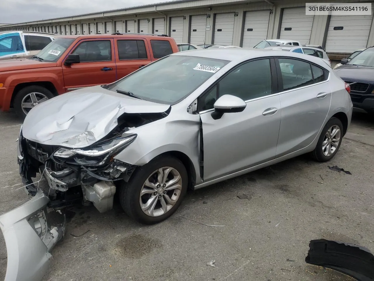 2019 Chevrolet Cruze Lt VIN: 3G1BE6SM4KS541196 Lot: 78683504