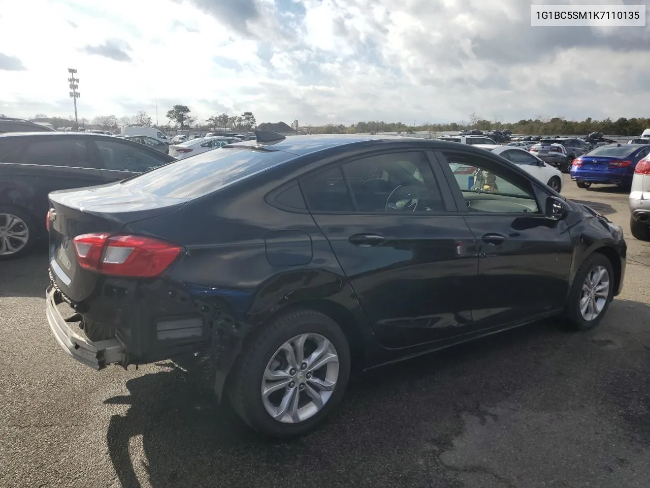 2019 Chevrolet Cruze Ls VIN: 1G1BC5SM1K7110135 Lot: 78882744