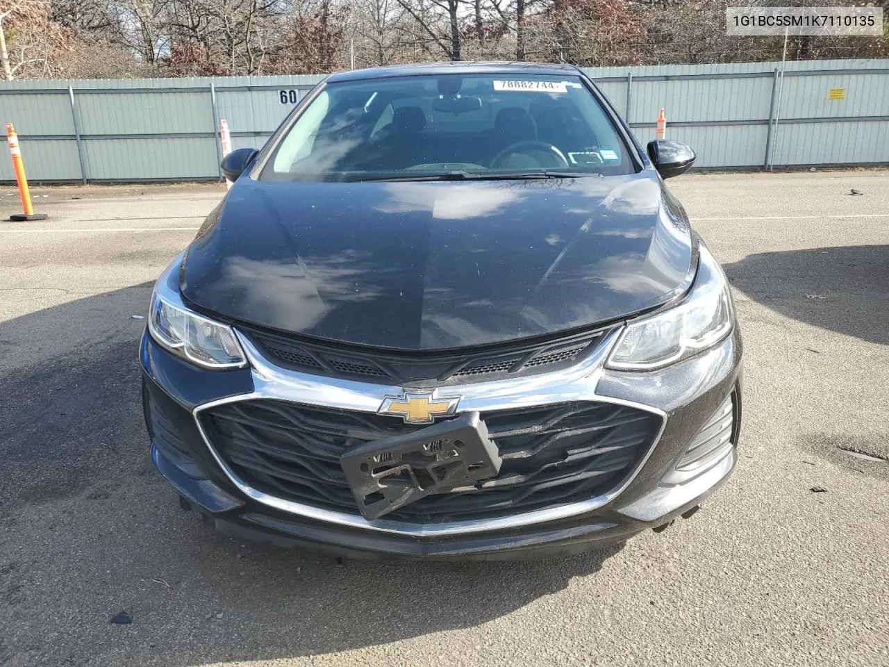 2019 Chevrolet Cruze Ls VIN: 1G1BC5SM1K7110135 Lot: 78882744