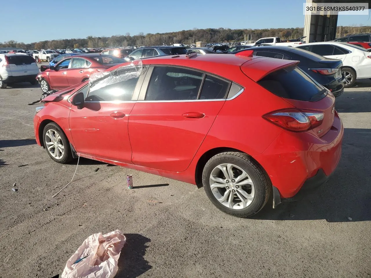 2019 Chevrolet Cruze Lt VIN: 3G1BE6SM3KS540377 Lot: 79038344