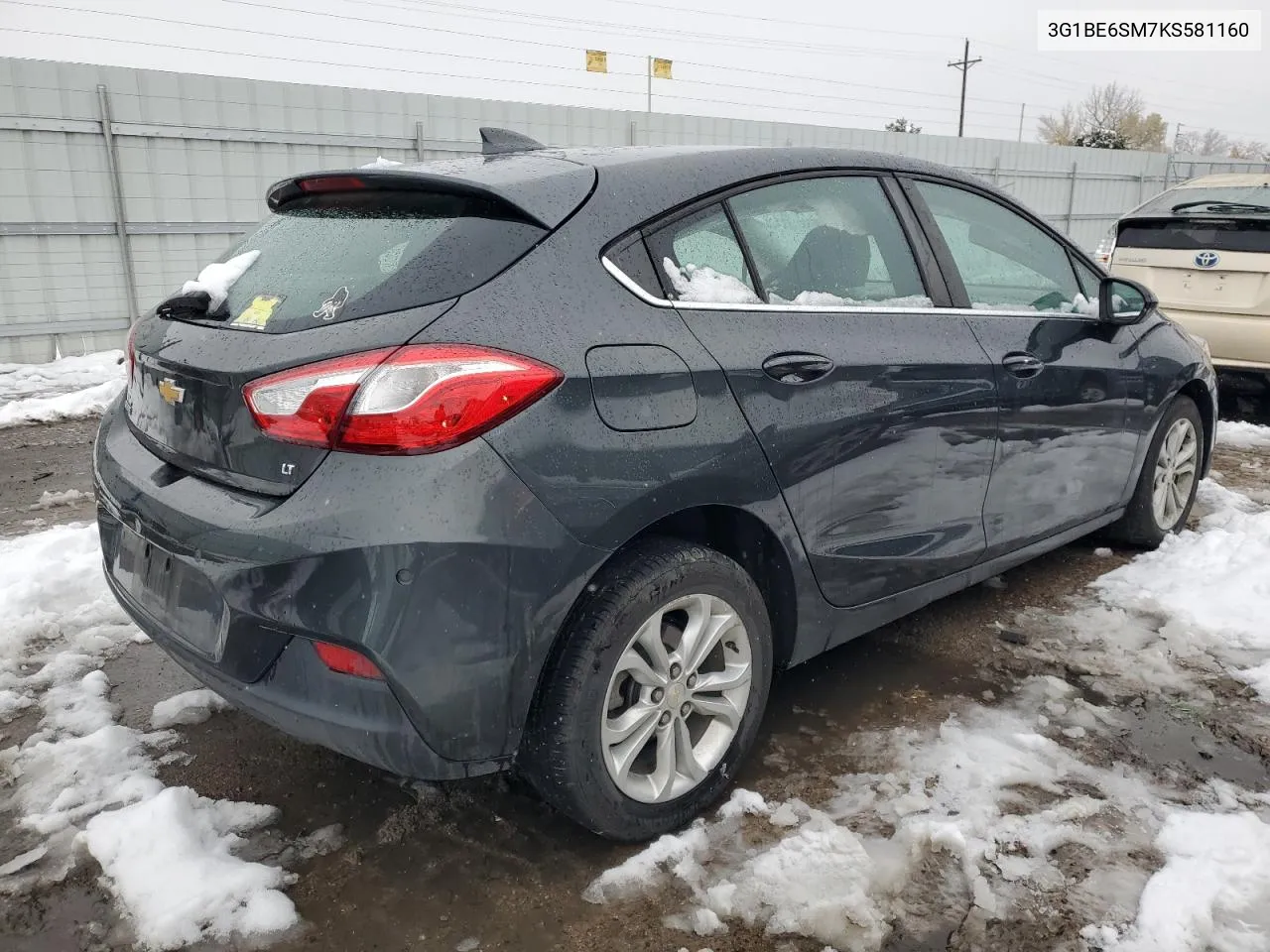 2019 Chevrolet Cruze Lt VIN: 3G1BE6SM7KS581160 Lot: 79546184