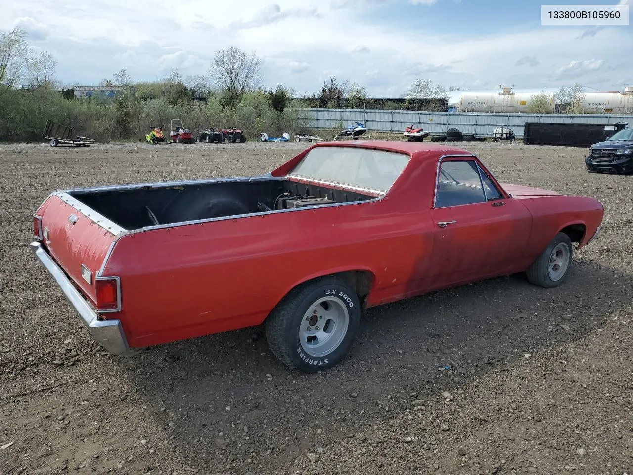 1970 Chevrolet El Camino VIN: 133800B105960 Lot: 50730884