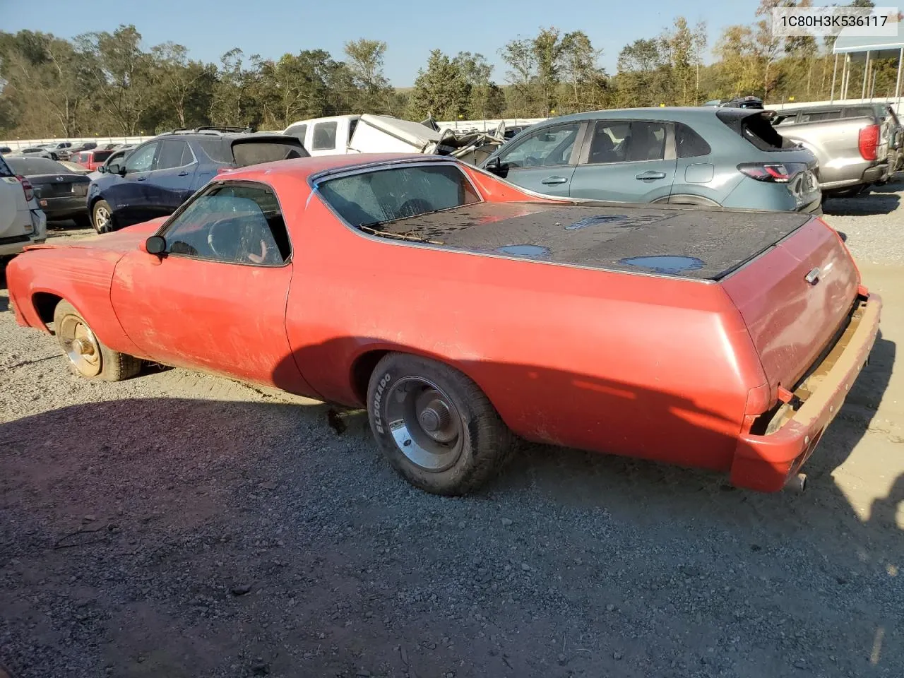 1974 Chevrolet El Camino VIN: 1C80H3K536117 Lot: 74525784