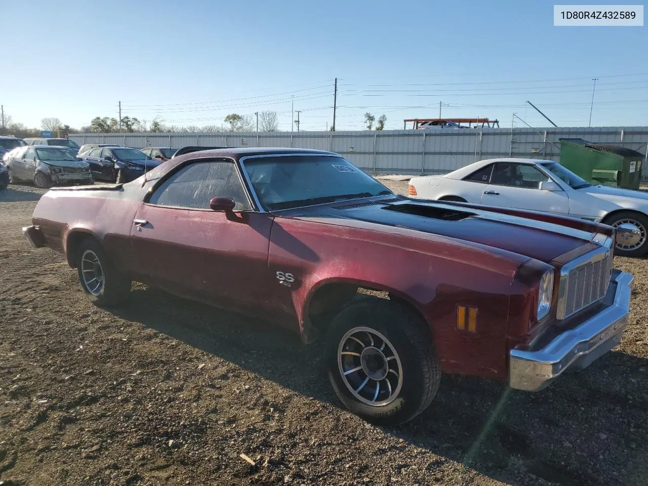 1974 Chevrolet El Camino VIN: 1D80R4Z432589 Lot: 80437194