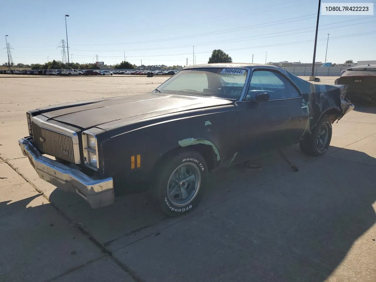 1977 Chevrolet El Camino VIN: 1D80L7R422223 Lot: 76084644