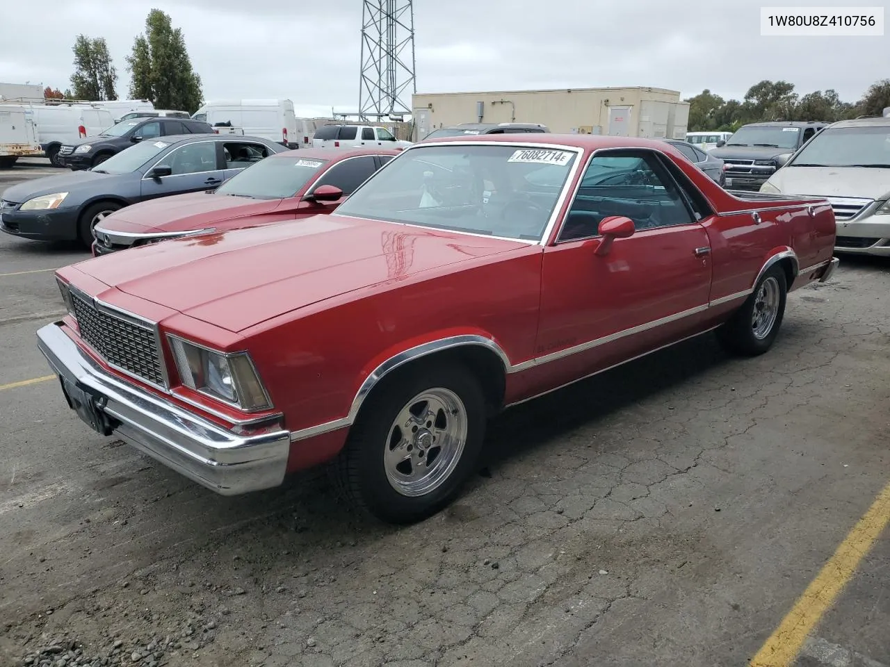 1978 Chevrolet El Camino VIN: 1W80U8Z410756 Lot: 76082714