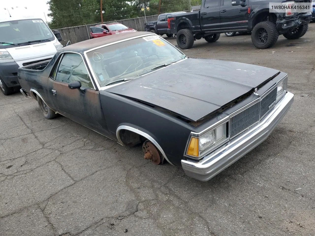 1980 Chevrolet El Camino VIN: 1W80HAK416341 Lot: 66942874