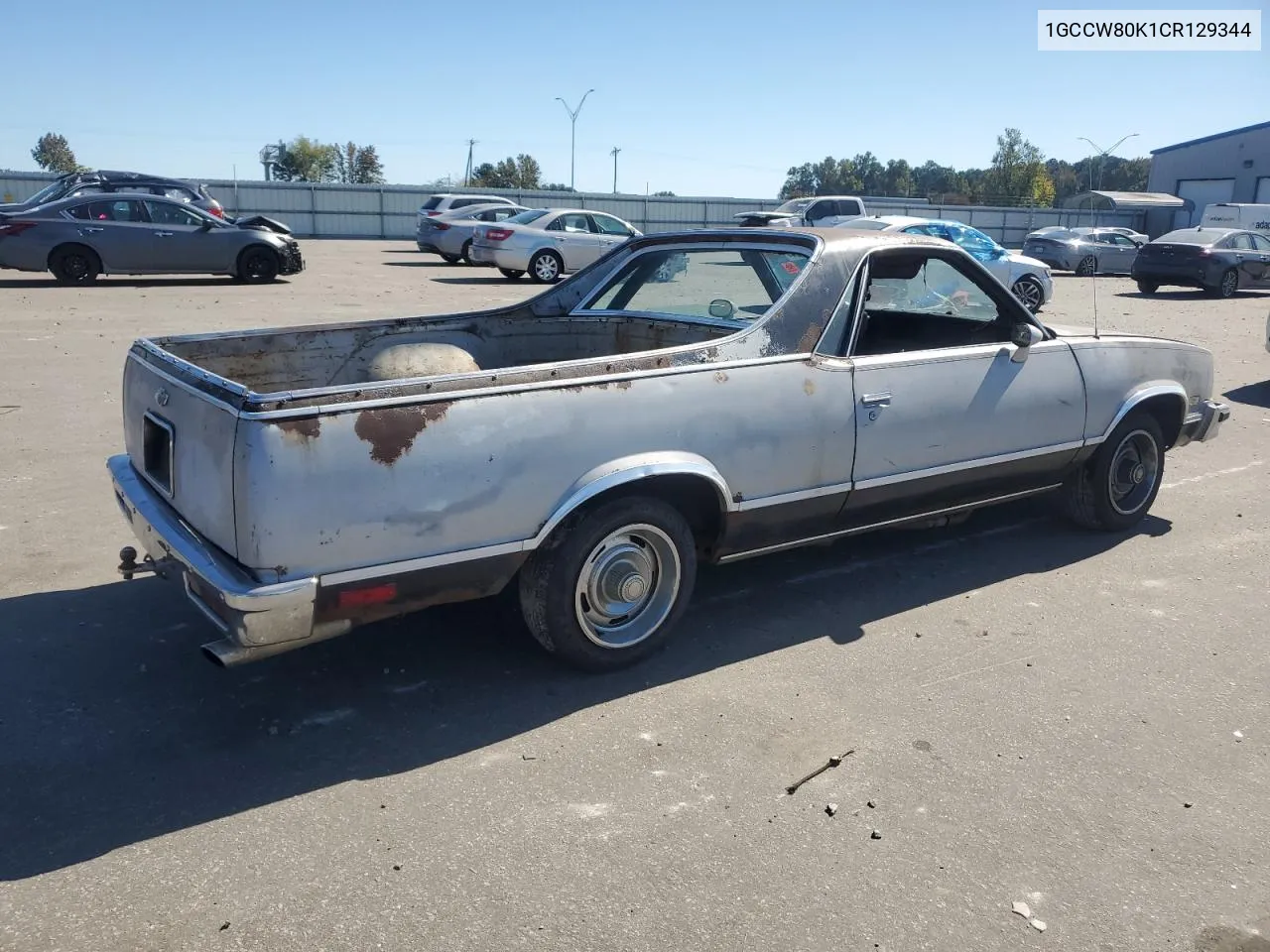 1GCCW80K1CR129344 1982 Chevrolet El Camino