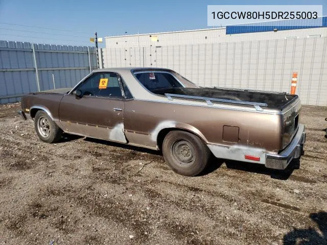 1GCCW80H5DR255003 1983 Chevrolet El Camino