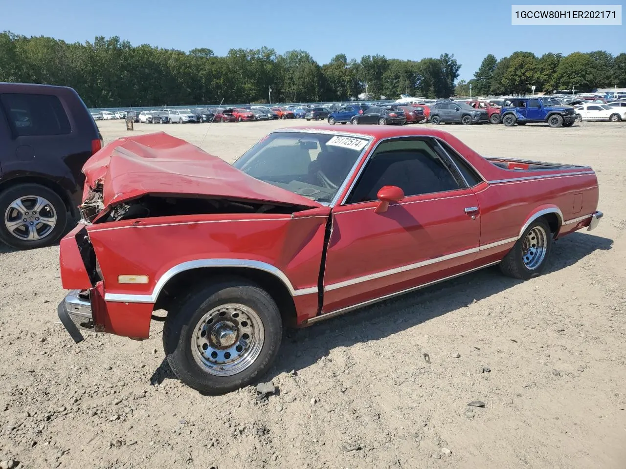 1GCCW80H1ER202171 1984 Chevrolet El Camino