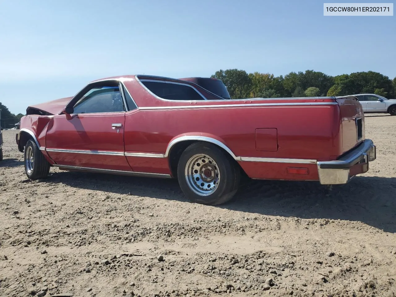 1GCCW80H1ER202171 1984 Chevrolet El Camino