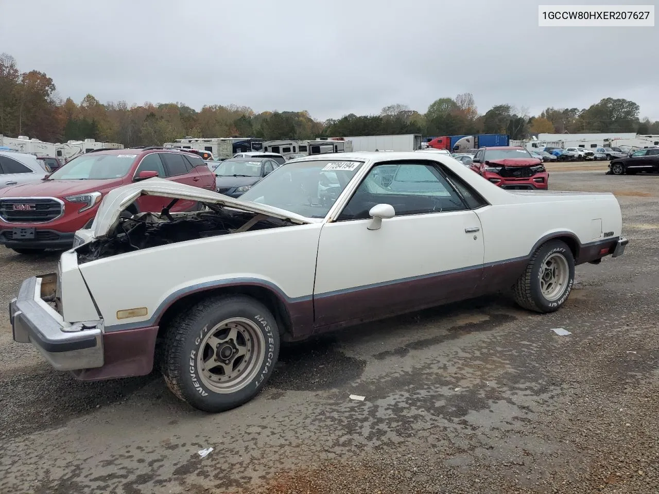 1984 Chevrolet El Camino VIN: 1GCCW80HXER207627 Lot: 77284194