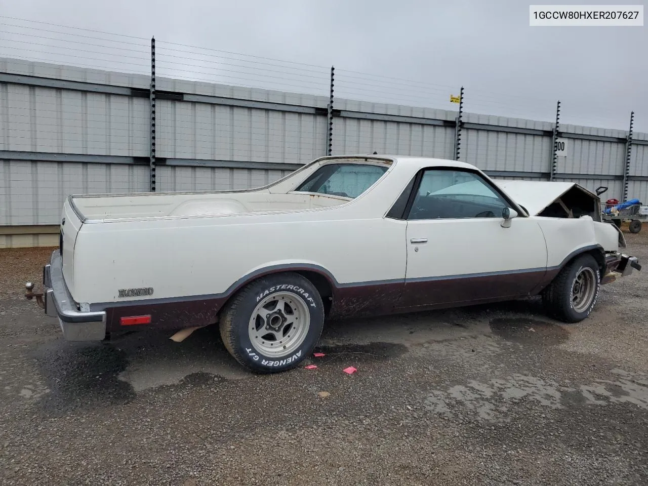 1984 Chevrolet El Camino VIN: 1GCCW80HXER207627 Lot: 77284194