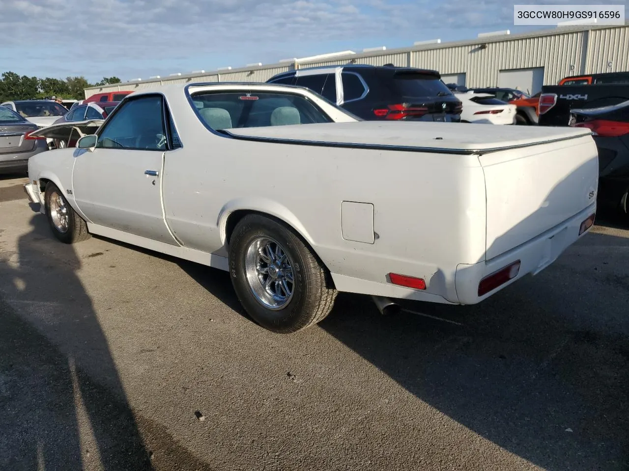 3GCCW80H9GS916596 1986 Chevrolet El Camino