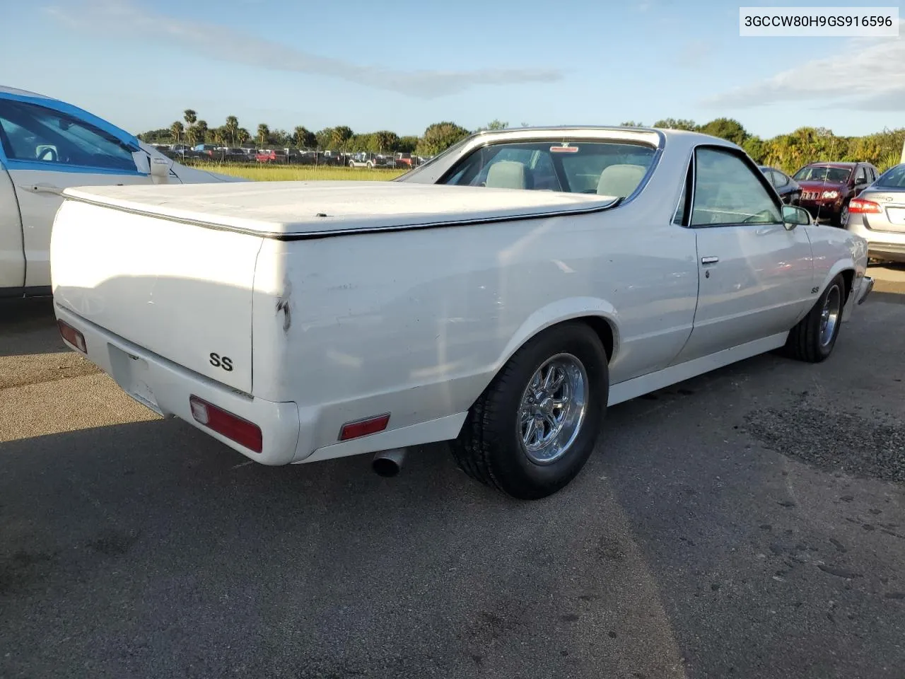 3GCCW80H9GS916596 1986 Chevrolet El Camino