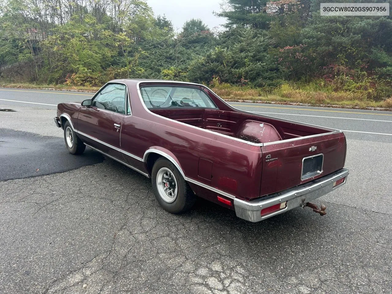 1986 Chevrolet El Camino VIN: 3GCCW80Z0GS907956 Lot: 76346574