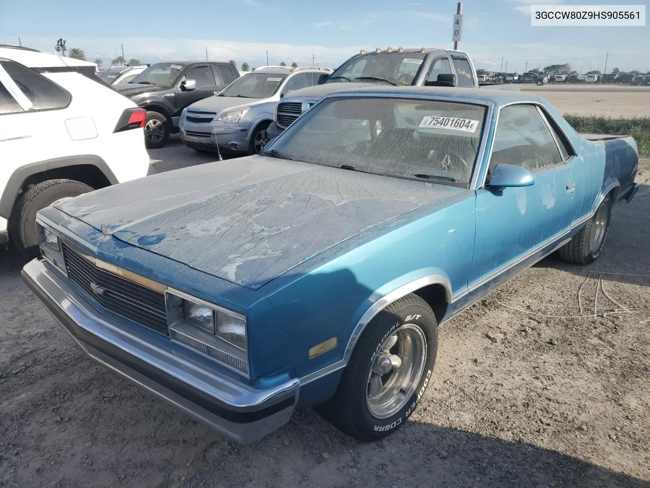 1987 Chevrolet El Camino VIN: 3GCCW80Z9HS905561 Lot: 75401604