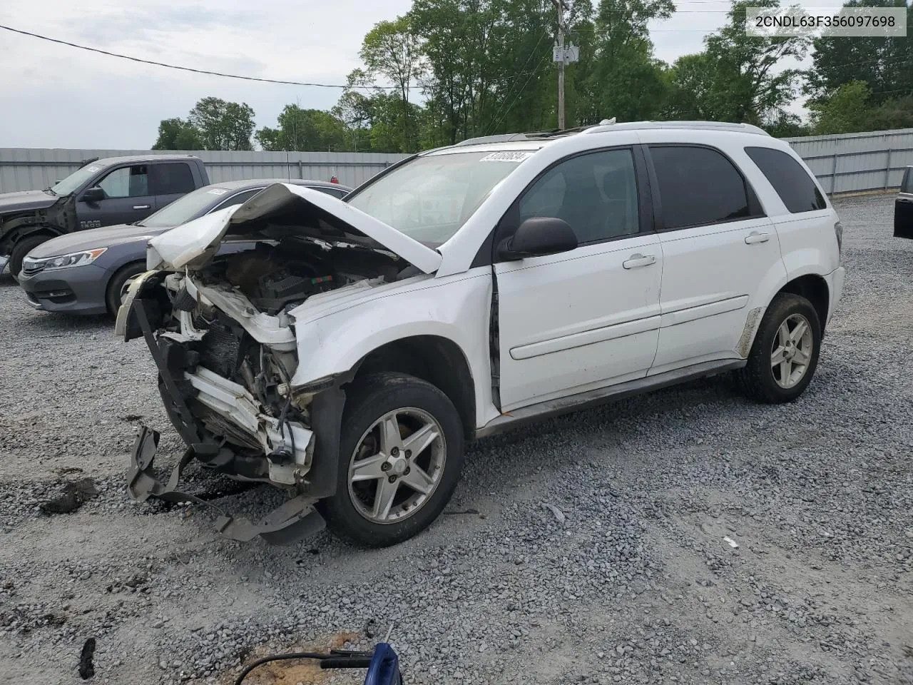 2005 Chevrolet Equinox Lt VIN: 2CNDL63F356097698 Lot: 51060634