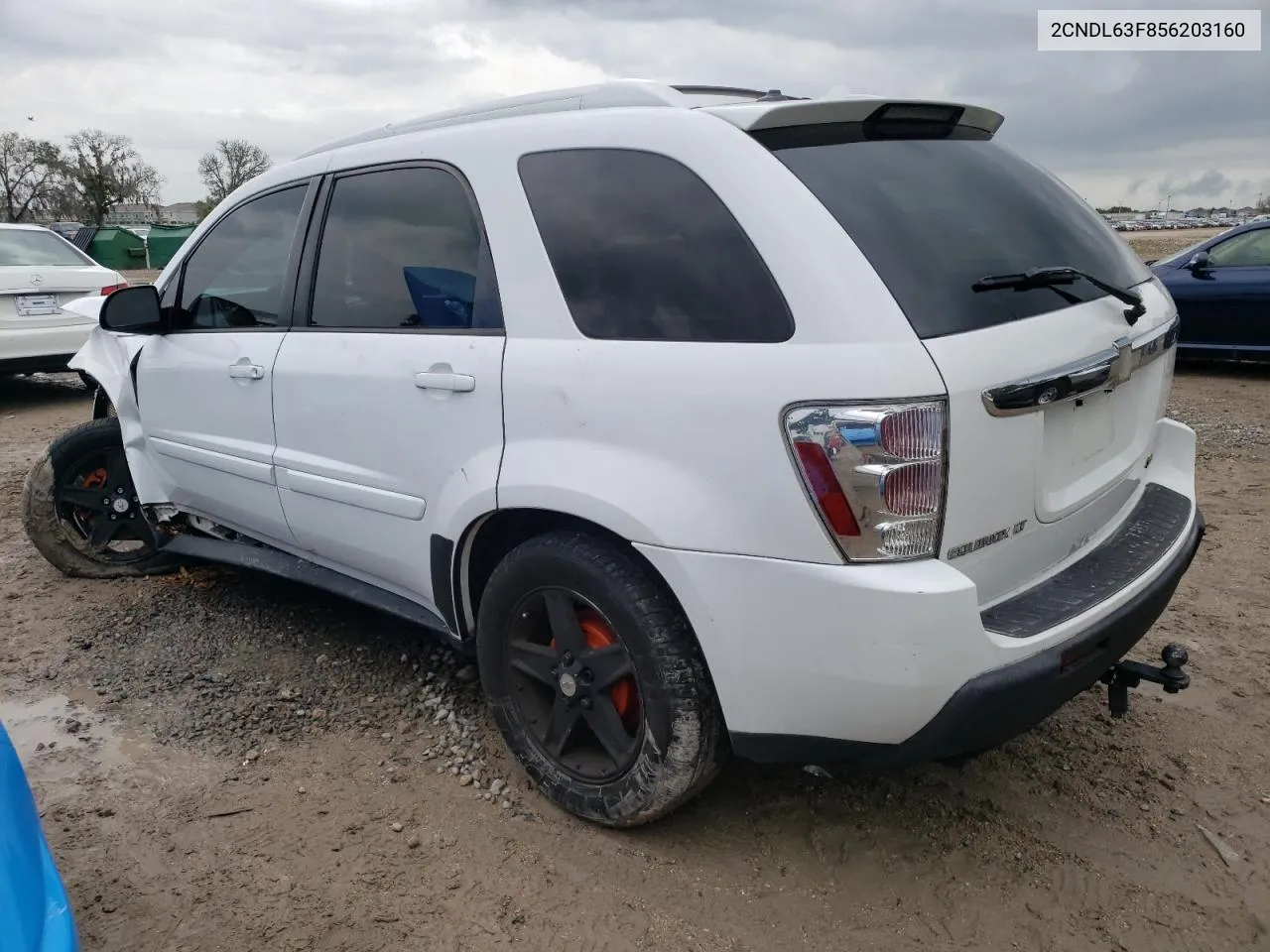 2005 Chevrolet Equinox Lt VIN: 2CNDL63F856203160 Lot: 62711814