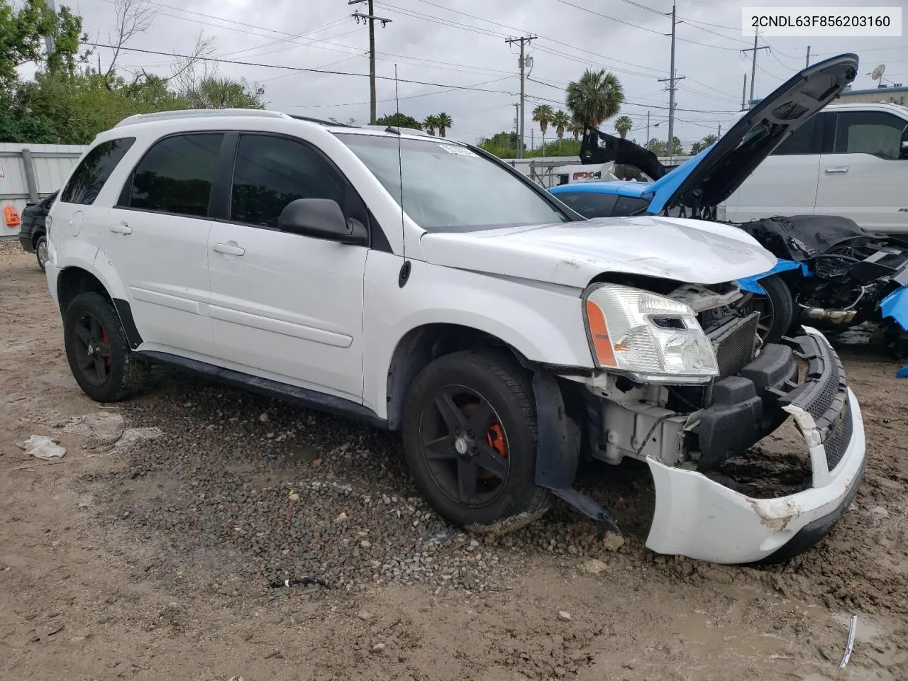 2005 Chevrolet Equinox Lt VIN: 2CNDL63F856203160 Lot: 62711814