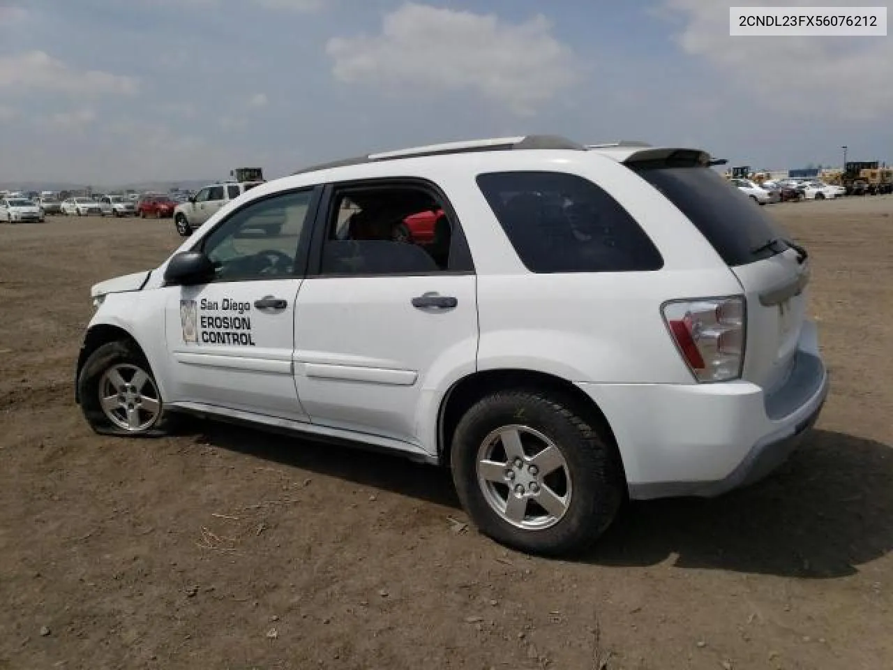 2005 Chevrolet Equinox Ls VIN: 2CNDL23FX56076212 Lot: 65089674