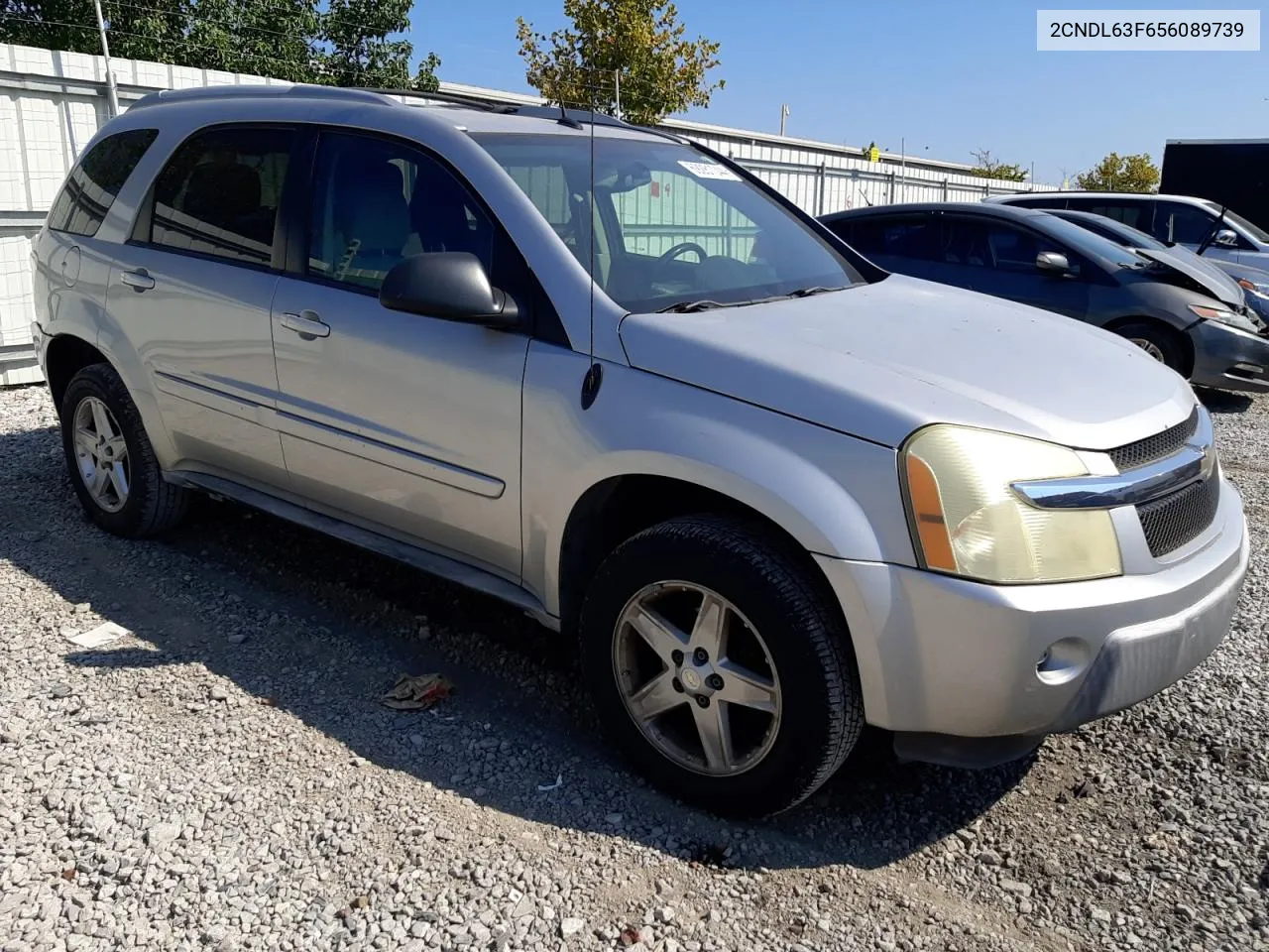 2005 Chevrolet Equinox Lt VIN: 2CNDL63F656089739 Lot: 69281044