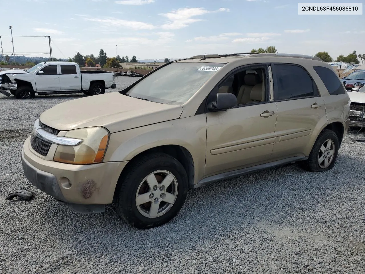 2005 Chevrolet Equinox Lt VIN: 2CNDL63F456086810 Lot: 70309244