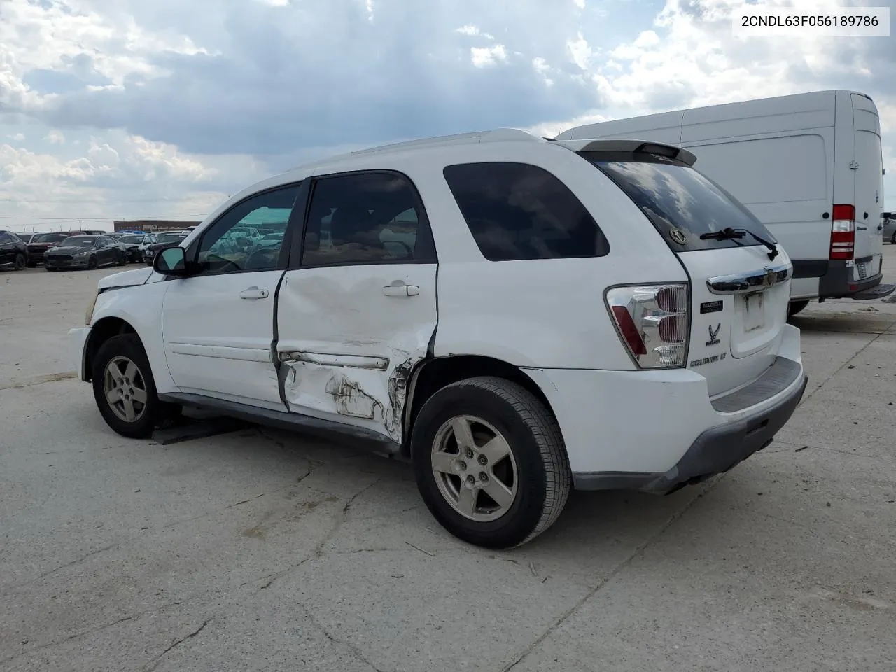 2005 Chevrolet Equinox Lt VIN: 2CNDL63F056189786 Lot: 70624724