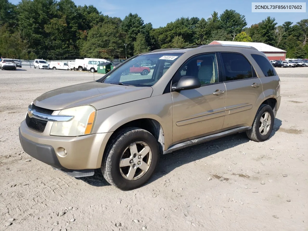 2005 Chevrolet Equinox Lt VIN: 2CNDL73F856107602 Lot: 71632674