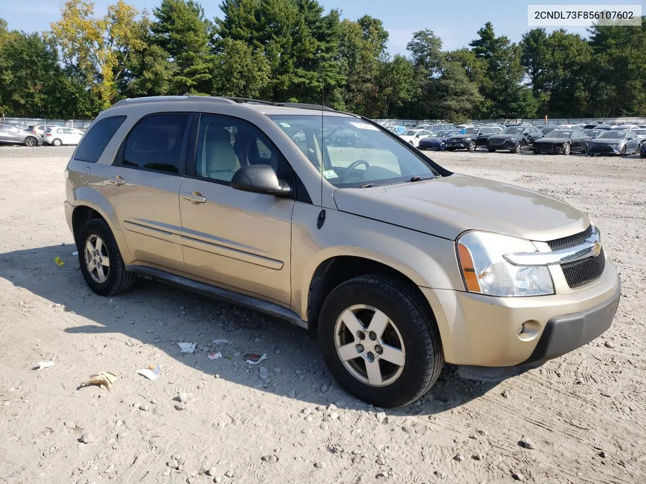 2005 Chevrolet Equinox Lt VIN: 2CNDL73F856107602 Lot: 71632674